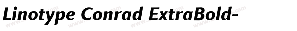 Linotype Conrad ExtraBold字体转换